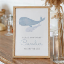 Rate, wie viele Candies Whale Baby Dusche Zeichen