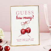 Rate, wie viele Cherry Baby Shower Game Poster
