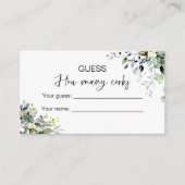 Rate, wie viele Corks Bridal Game Begleitkarte (Vorderseite)