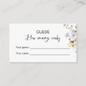 Rate, wie viele Corks Bridal Game Begleitkarte (Vorderseite)