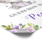 Rate, wie viele Erdnüsse Elephant Baby Shower Game Poster (Ecke)