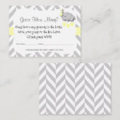 Rate wie viele - gelbe Elefanten Begleitkarte (Vorne/Hinten)