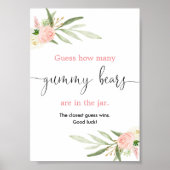 Rate, wie viele gummy Bären Spiel rosa goldene Veg Poster (Vorne)