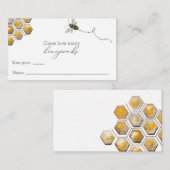 Rate wie viele Honeycombs Bee Baby Shower Spiel Begleitkarte (Vorne/Hinten)