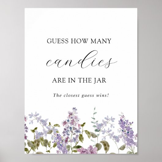 Rate, wie viele im Jar-Duschspiel sind Poster (Vorne)