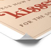 Rate, wie viele Kisse Retro Bauble Weihnachtsbrida Poster (Ecke)