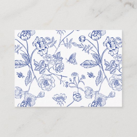 Rate Wie viele Kisses Blue Brautparty Game Begleitkarte (Rückseite)