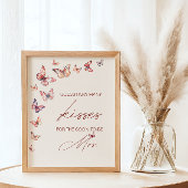 Rate Wie viele Kisses Brautparty Butterfly Game Poster