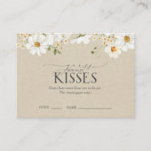 Rate, wie viele Kisses Daisy Brautparty Game Begleitkarte (Vorderseite)