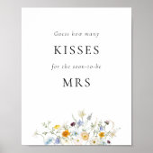 Rate, wie viele Kisses Game Sign Poster (Vorne)