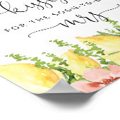 Rate, wie viele Kisses Lemons Blumendusche Spiel Poster (Ecke)