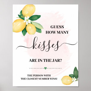 Rate, wie viele Kisses Lemons Pink Showspiel Poster