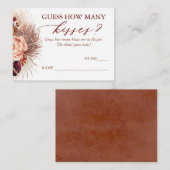 Rate, wie viele Kisses Pampas Grass Game Cards Begleitkarte (Vorne/Hinten)