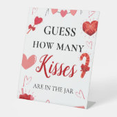 Rate, wie viele Kisses valentine Baby Dusche Unter Sockelschild (Vorderseite)