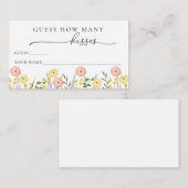 Rate, wie viele Küsse Begleitkarte (Vorne/Hinten)