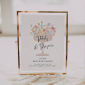 Rate, wie viele Küsse Brautparty-Spiel Poster