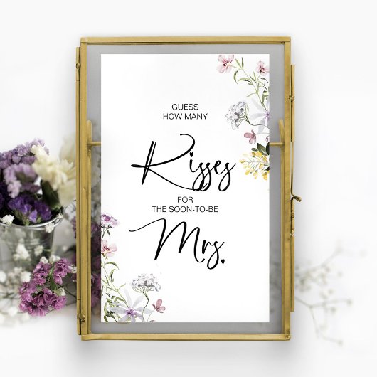 Rate, wie viele Küsse für die bald werdende Mrs. S Poster