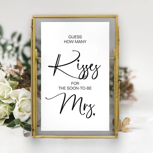 Rate, wie viele Küsse für die bald werdende Mrs. S Poster