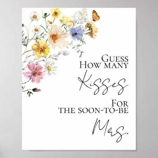 Rate, wie viele Küsse für die bald werdende Mrs. S Poster (Vorne)