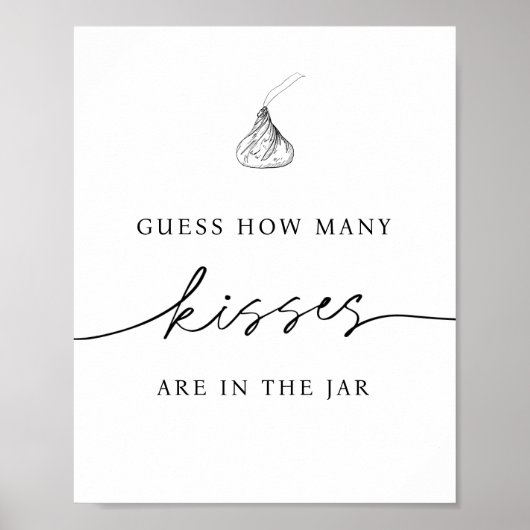 Rate, wie viele Küsse im Jar sind Poster (Vorne)