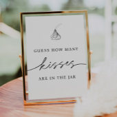 Rate, wie viele Küsse im Jar sind Poster