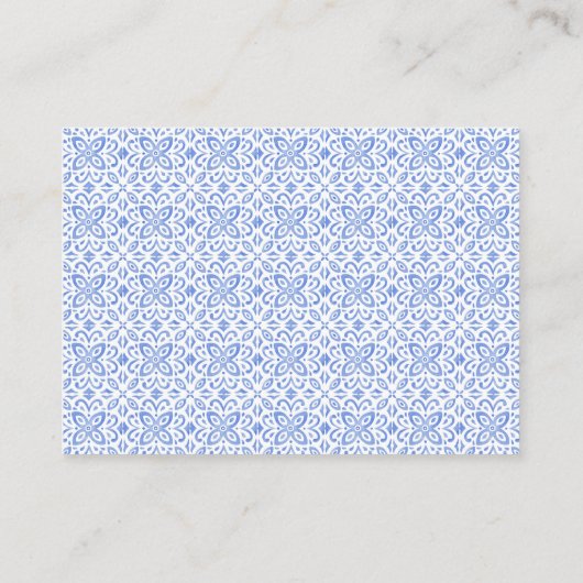 Rate, wie viele Küsse Lemon Blue Tile Positano Begleitkarte (Rückseite)