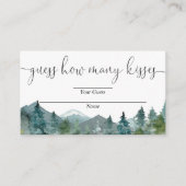 Rate, wie viele Küsse rustikale Berge Karte (Vorderseite)