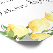 Rate, wie viele Lemon Drops Duschspielzeichen Poster (Ecke)