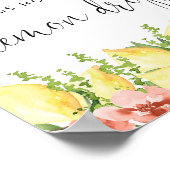 Rate, wie viele Lemon Drops Duschspielzeichen Poster (Ecke)