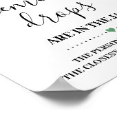 Rate, wie viele Lemon Drops Duschspielzeichen Poster (Ecke)