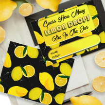 Rate, wie viele Lemon tropft Black Yellow Fun Game
