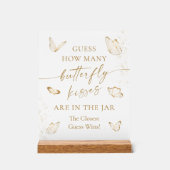 Rate, wie viele Schmetterlingsküsse Acrylschild (Vorderseite)