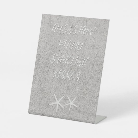 Rate, wie viele Starfish Sockelschild (Vorderseite)