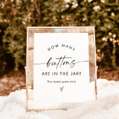 Rate, wie viele Tasten Spiel | Neutrale Babydusche Poster