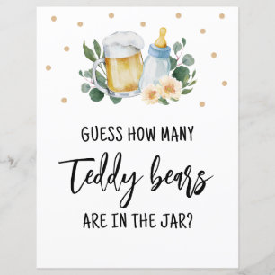 Rate, wie viele Teddy Bears Candies Sign Game