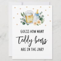 Rate, wie viele Teddy Bears Candies Sign Game