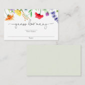 Rate Wie viele Wildblume bunt Frühling Sommer Begleitkarte (Vorne/Hinten)