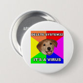 Ratehund sagt: Löschen Sie das Virus Button (Vorne & Hinten)