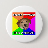 Ratehund sagt: Löschen Sie das Virus Button (Vorderseite)