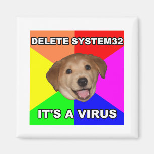 Ratehund sagt: Löschen Sie das Virus Magnet