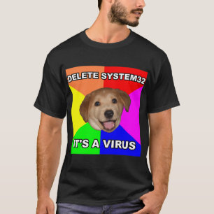 Ratehundelöschung System32 T-Shirt