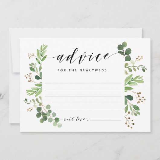 Ratekarte für die JUNGVERMÄHLTEN Einladung (Vorderseite)