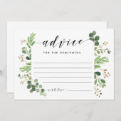 Ratekarte für die JUNGVERMÄHLTEN Einladung (Vorne/Hinten)