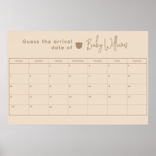 Raten Sie Baby Date Game Poster