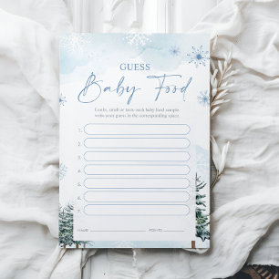 Raten Sie Baby Food Game Cards - Baby Showspiel