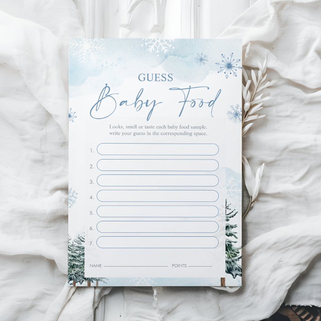 Raten Sie Baby Food Game Cards - Baby Showspiel (Von Creator hochgeladen)