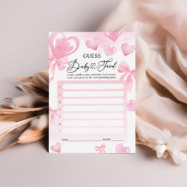 Raten Sie Baby Food Game Cards - Valentines Game