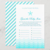 Raten Sie Babyartikel - Baby Showspiel (Vorne/Hinten)