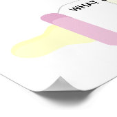 Raten Sie das Gewicht und das Date Baby Dusche Spi Poster (Ecke)