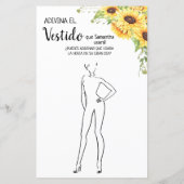 Raten Sie das Kleid Brautparty englisch spanisch S (Rückseite)